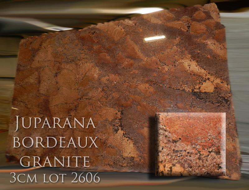 Juparana Bordeaux Granite 3cm Lot 2606